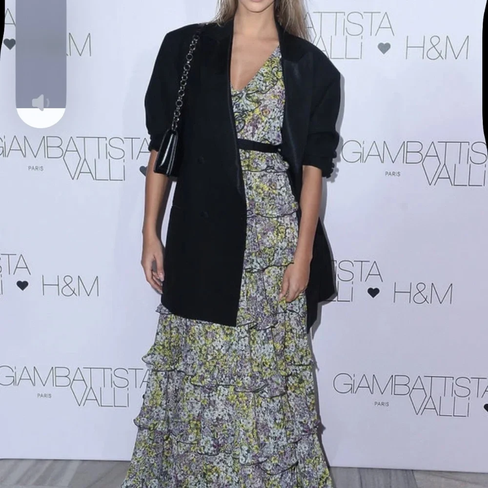 Giambattista Valli x H&M Floral Tiered Maxi Dress Women’s Size 2 New Romantic